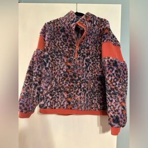 Joy Lab fleece quarter zip sweatshirt, size M